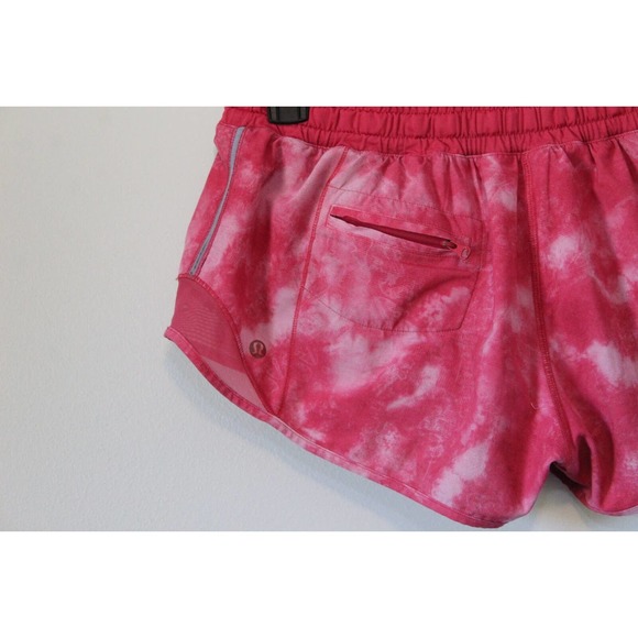 Lululemon Hotty Hot Shorts Tidal Trip Boom Juice Pink Tie Dye Size 6 H14857 - Picture 6 of 10
